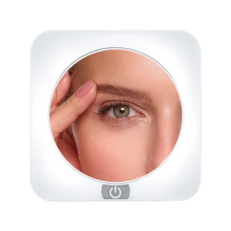 Elegant Round Countertop LED Magnifying Makeup Mirror