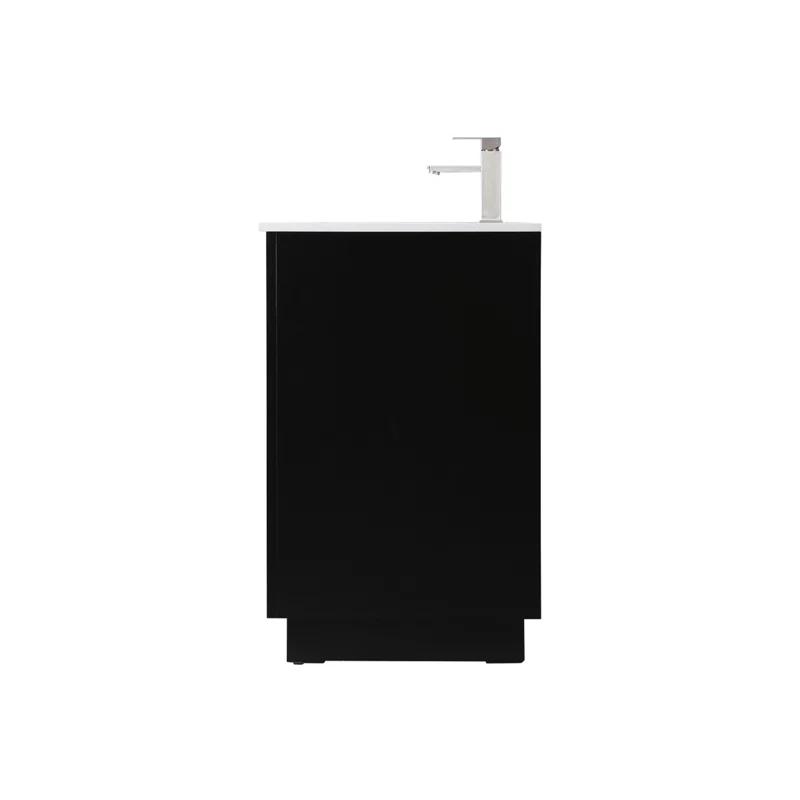 Hayes 36'' Single Bathroom Vanity with Engineered Marble Top