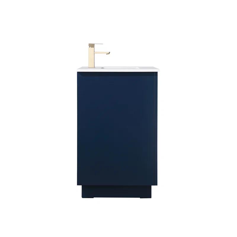 Hayes 36'' Single Bathroom Vanity with Engineered Marble Top