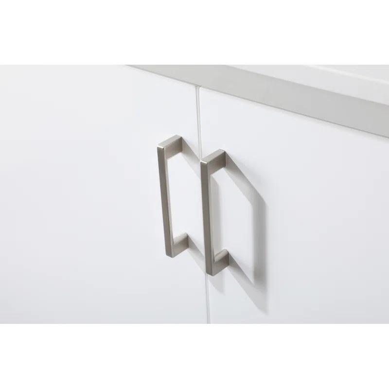Hayes 36'' Single Bathroom Vanity with Engineered Marble Top