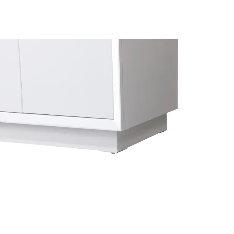 Hayes 36'' Single Bathroom Vanity with Engineered Marble Top