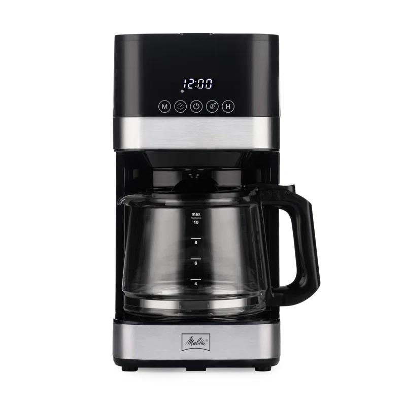 Melitta Aroma Tocco 10-cup Drip Coffee Maker With Glass Carafe And Touch Control Display