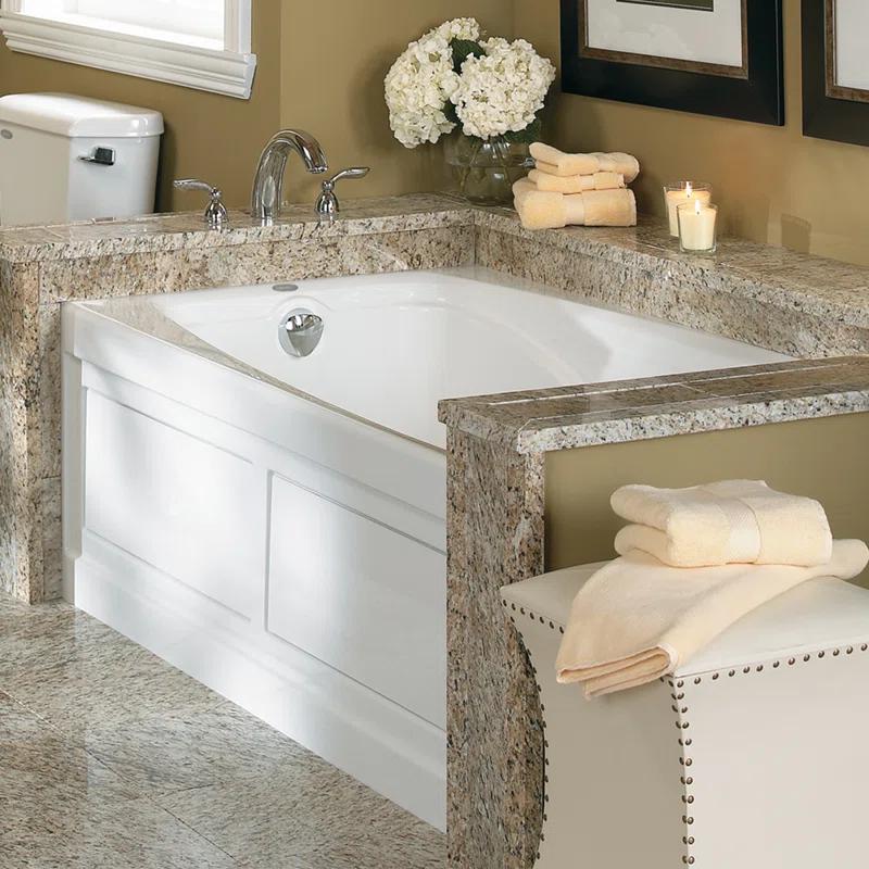Cetra 60" x 36" Alcove Whirlpool Bathtub