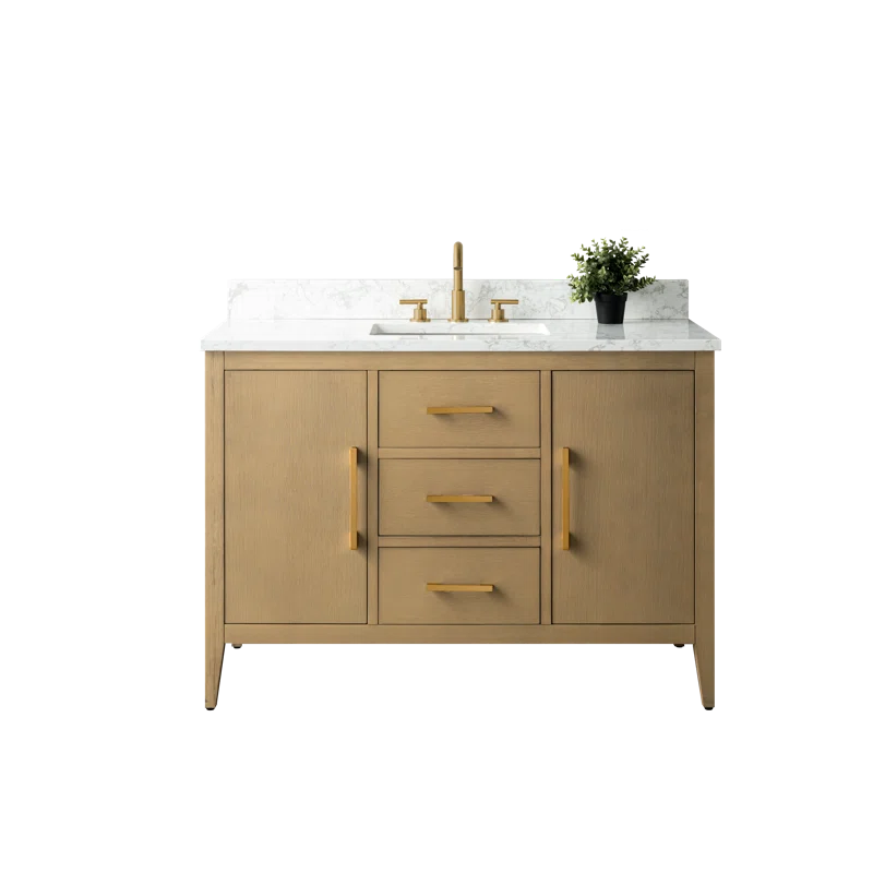 48'' Single Bathroom Vanity with Engineered Marble Top