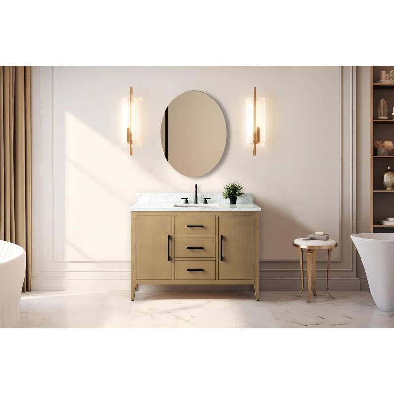 48'' Single Bathroom Vanity with Engineered Marble Top