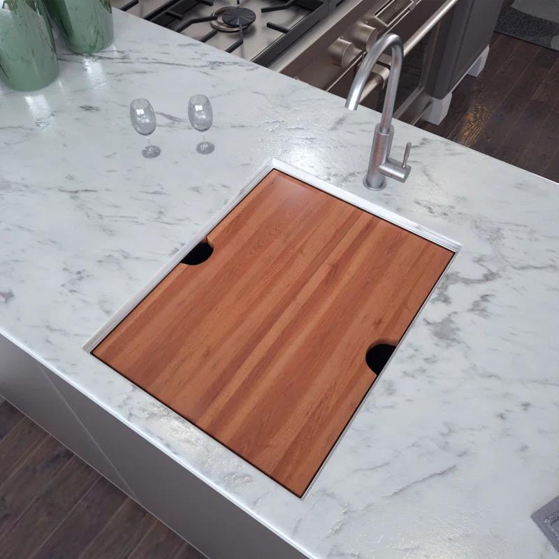 15'' L Undermount Single Bowl Stainless Steel Kitchen Sink