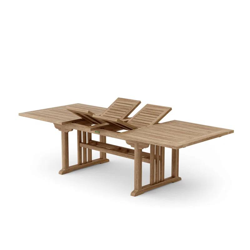 Anderson Teak  Sahara 106 in. Rectangular Double Extension Table