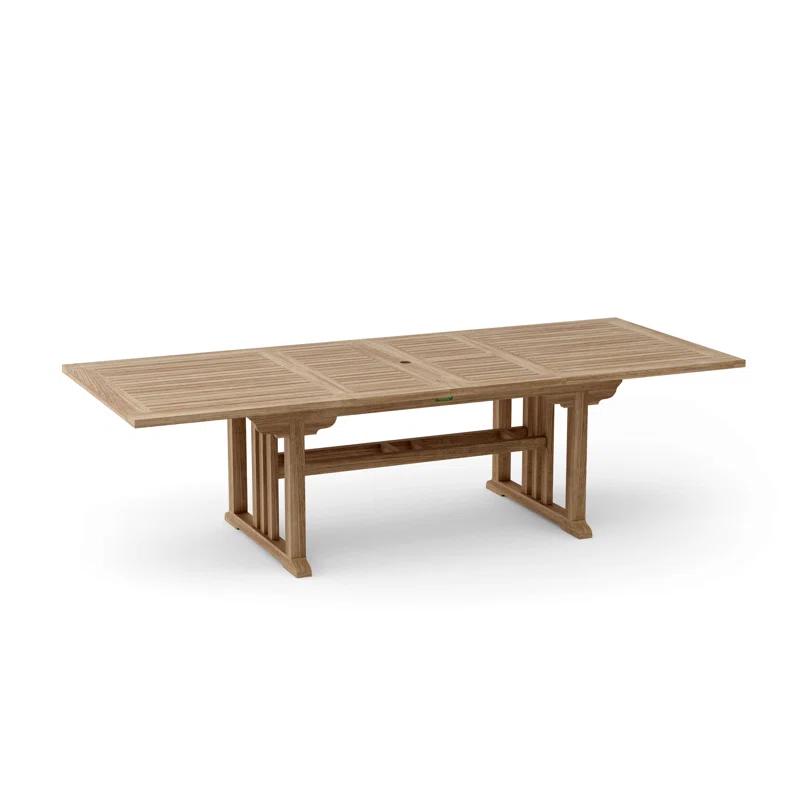 Anderson Teak  Sahara 106 in. Rectangular Double Extension Table