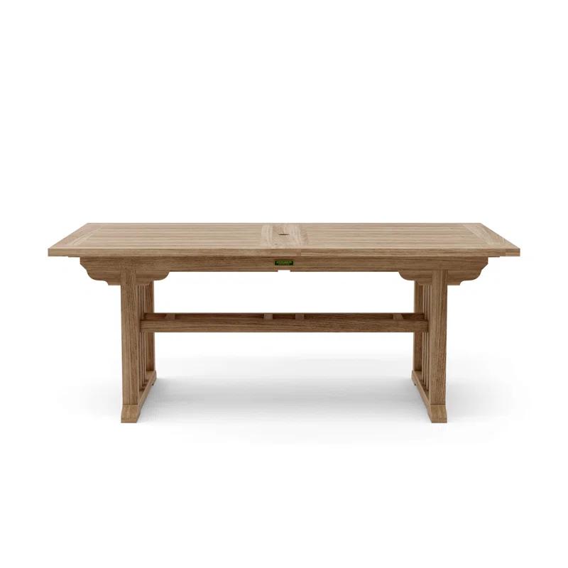 Anderson Teak  Sahara 106 in. Rectangular Double Extension Table