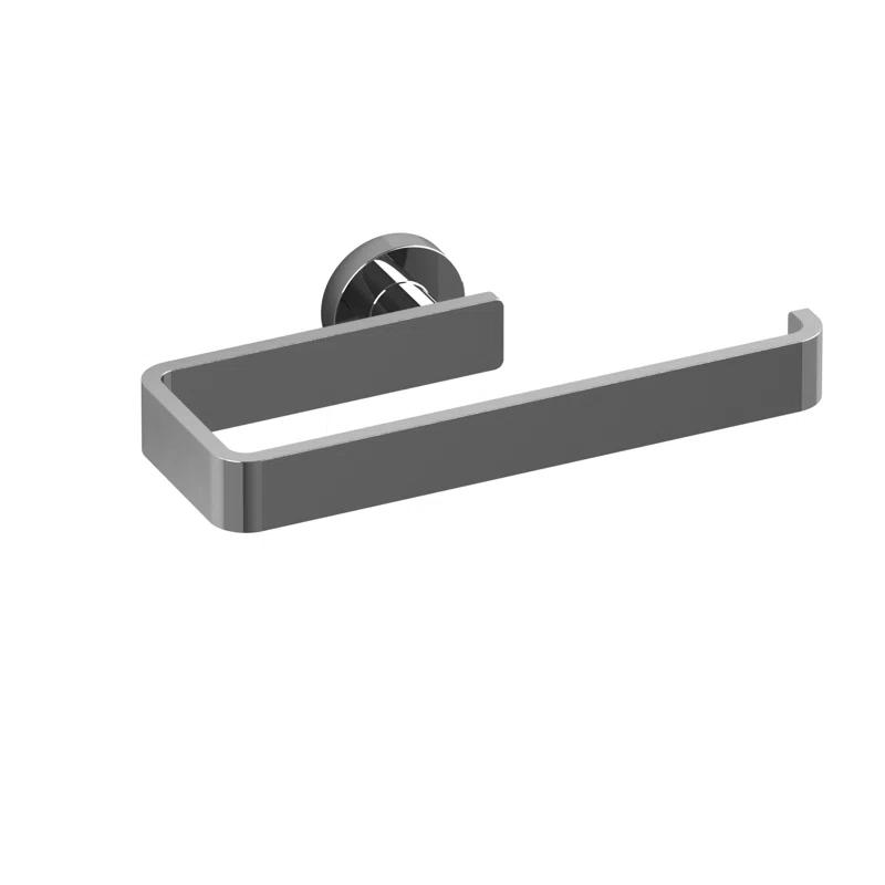 Paradox 8" Chrome Modern Wall-Mounted Towel Ring