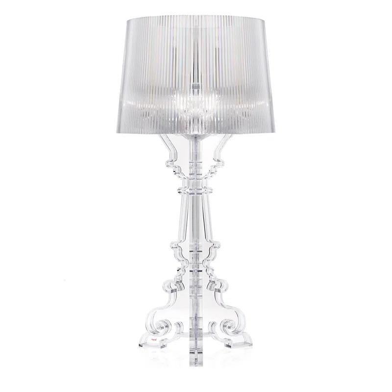 Adjustable Empire Shade Crystal Bourgie Table Lamp