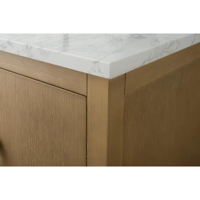 48'' Single Bathroom Vanity with Engineered Marble Top