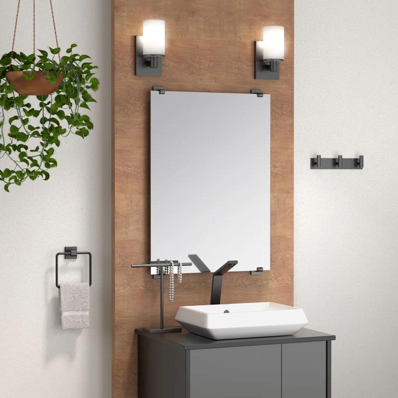 Freestanding Countertop Hand Towel Holder | 11.13"H x 10.50"W Weighted Base Towel Rack Stand