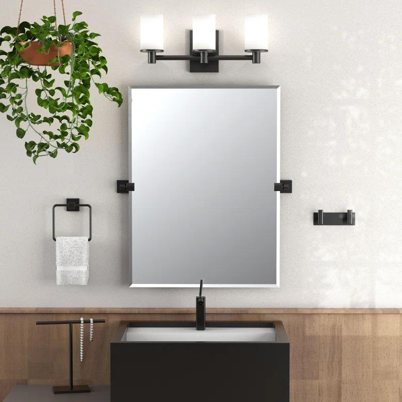 Freestanding Countertop Hand Towel Holder | 11.13"H x 10.50"W Weighted Base Towel Rack Stand