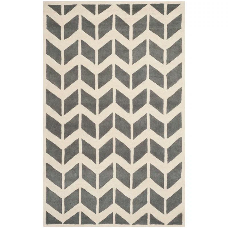 DASTINGO Chatham Hand Tufted Wool Chevron Rug