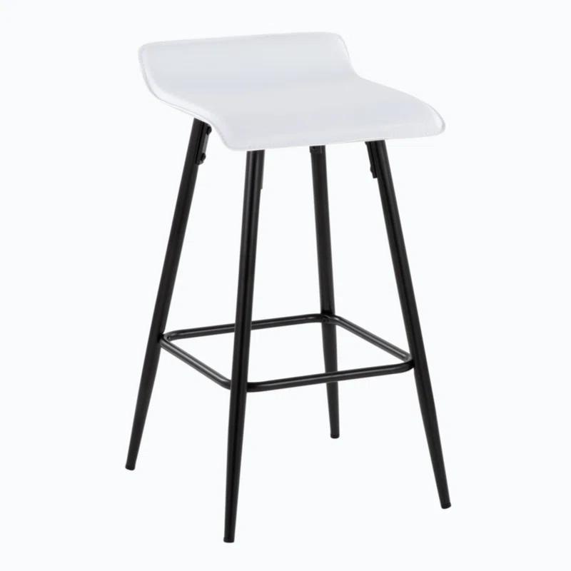 Wenty Upholstered Counter Stool with Metal Frame (Set of 2)