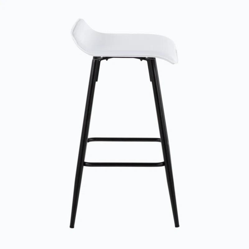 Wenty Upholstered Counter Stool with Metal Frame (Set of 2)