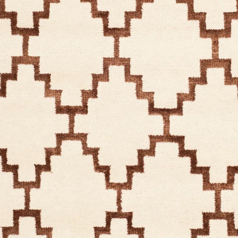 Safavieh Mosaic Hand Knotted Wool And Viscose Geometric Rug