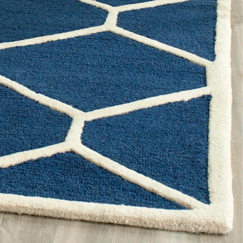 Safavieh Cambridge Hand Tufted Wool Geometric Rug | Wayfair