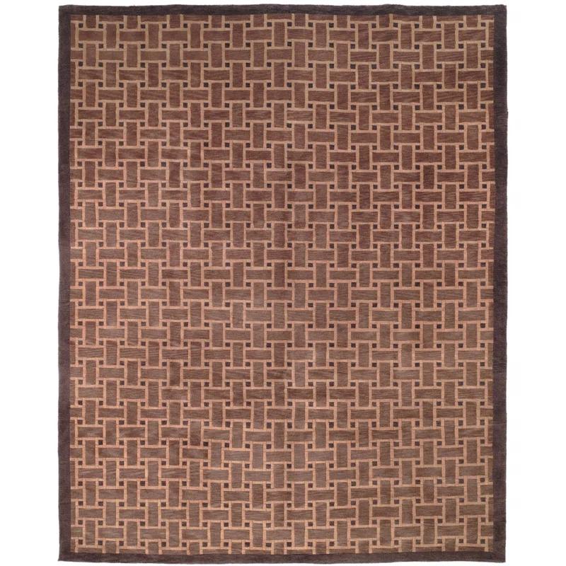 Safavieh Tibetan Hand Knotted Wool Pile Geometric Rug