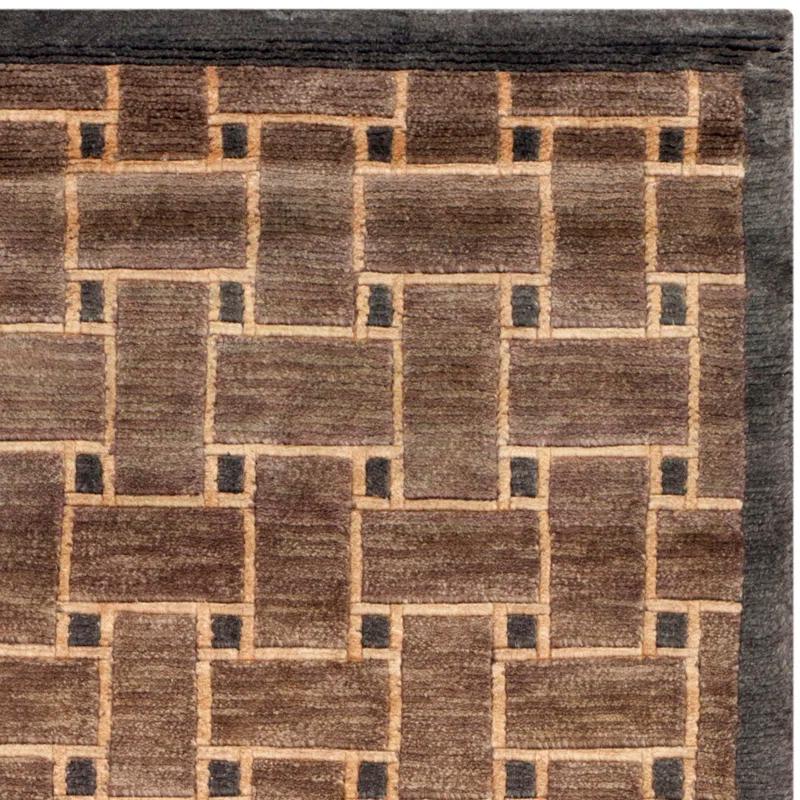 Safavieh Tibetan Hand Knotted Wool Pile Geometric Rug