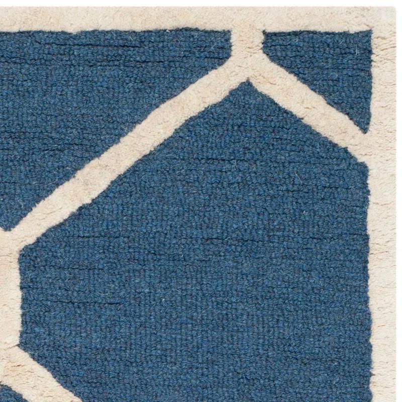Safavieh Cambridge Hand Tufted Wool Geometric Rug | Wayfair