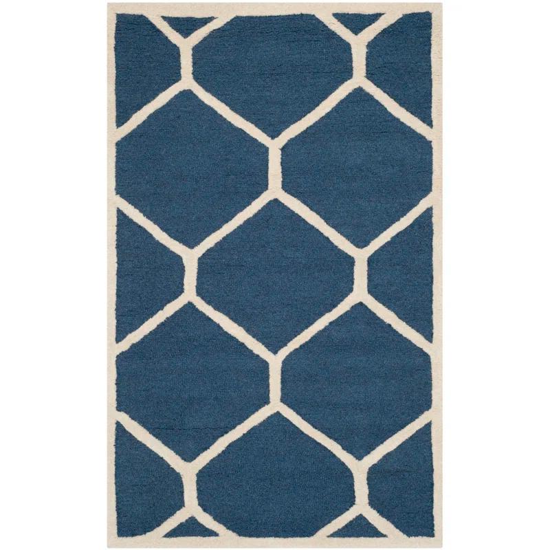 Safavieh Cambridge Hand Tufted Wool Geometric Rug | Wayfair