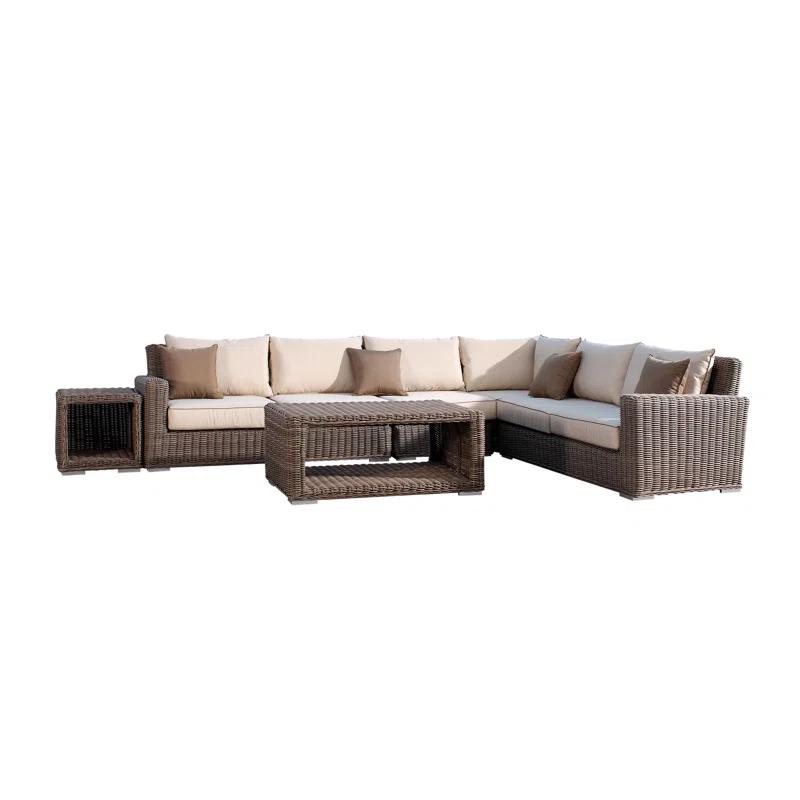 Coronado Casual Sophisticated Driftwood Resin Wicker Coffee Table