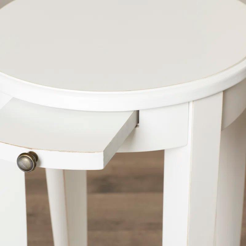 Butler Specialty Accent Table In Cottage White Finish