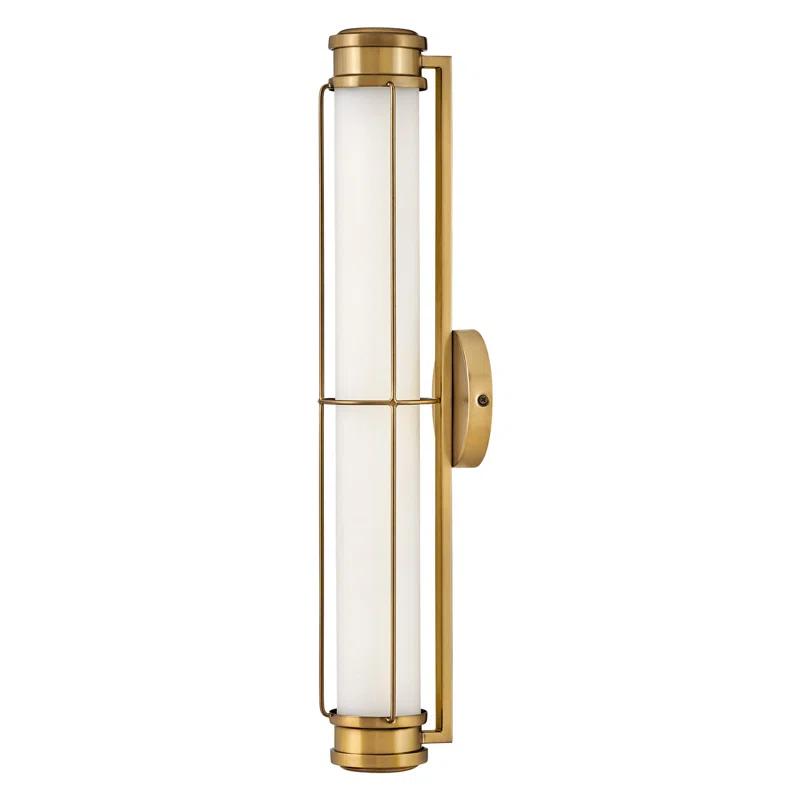 Saylor 24" Heritage Brass Dimmable LED Bath Vanity Light