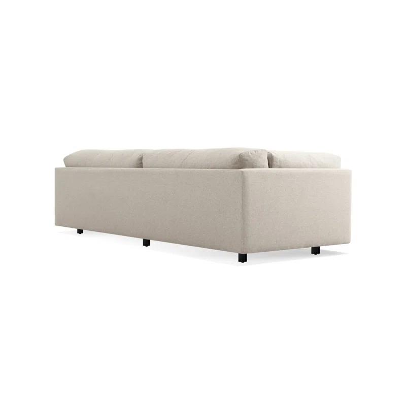 Sunday Comfort 82" Sanford Natural Linen Cushion-Back Sofa