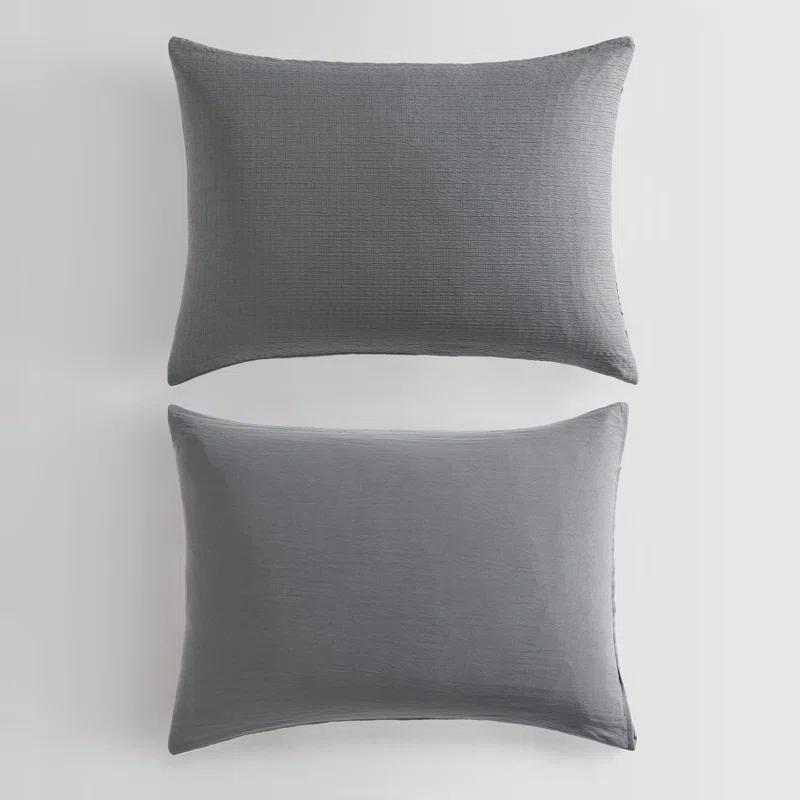 Calvin Klein Seersucker Reversible 3 Piece Duvet Cover Set