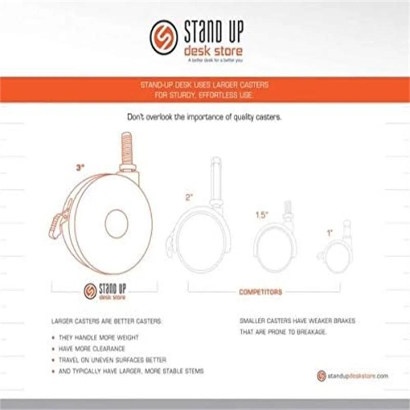 Stand Up Desk Store Rolling Adjustable Height Standing Desk