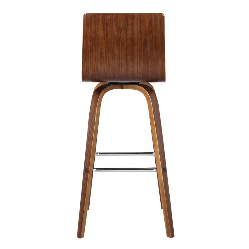 Hiram Solid Wood Swivel Bar & Counter Stool