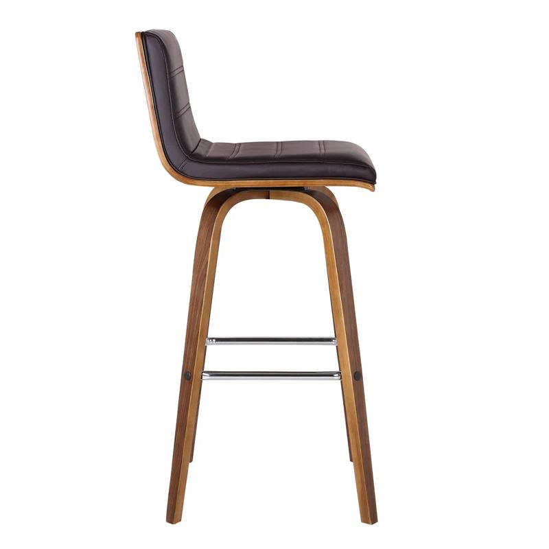 Hiram Solid Wood Swivel Bar & Counter Stool