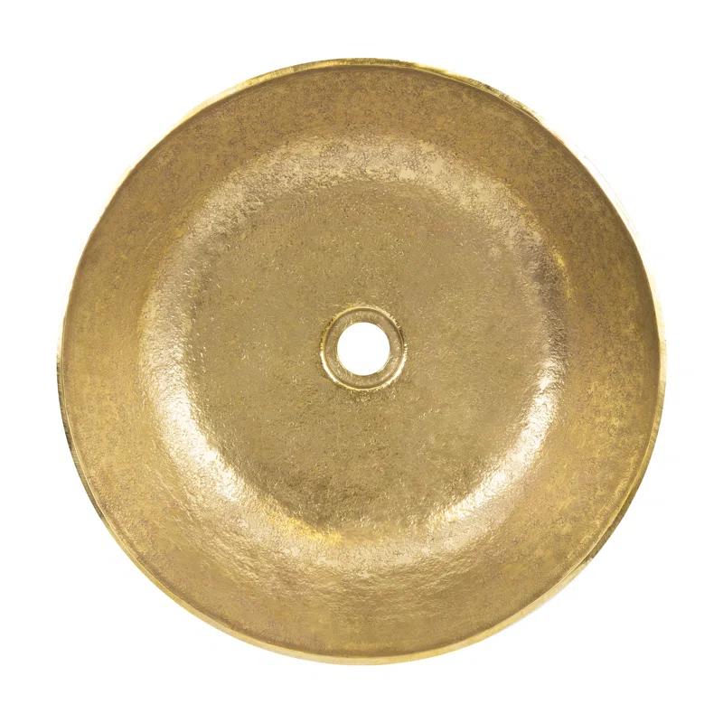 Premier Copper Products Terra Firma 17'' Brass Circular Bathroom Sink