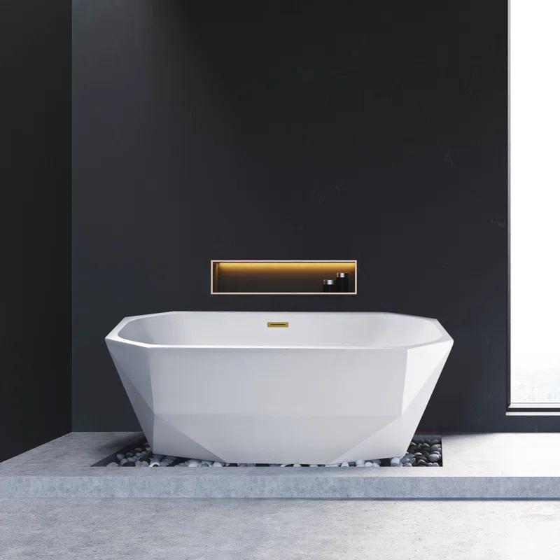1501 mm x 719 mm Freestanding Roll Top Bathtub