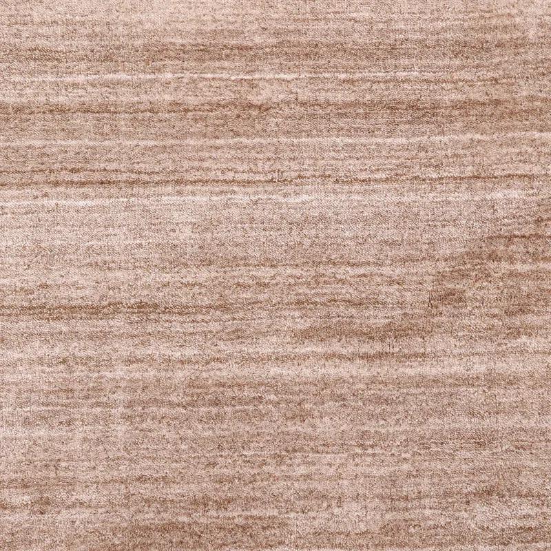 Caramel Stripe Hand-Knotted Wool Blend 8' x 10' Area Rug