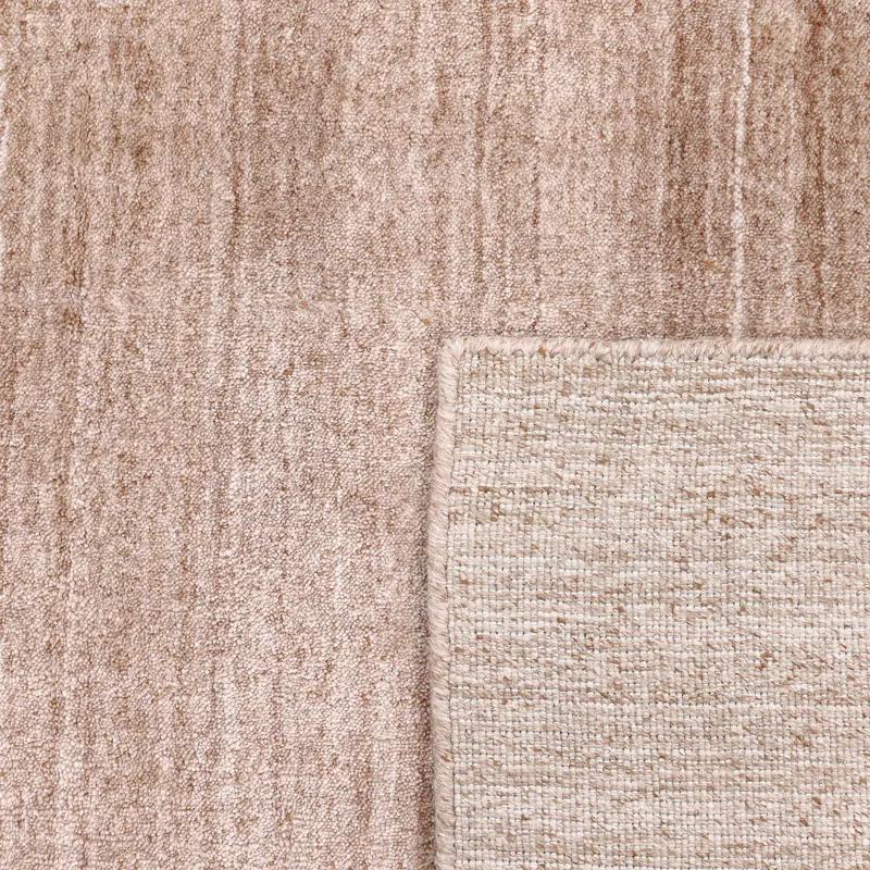 Caramel Stripe Hand-Knotted Wool Blend 8' x 10' Area Rug