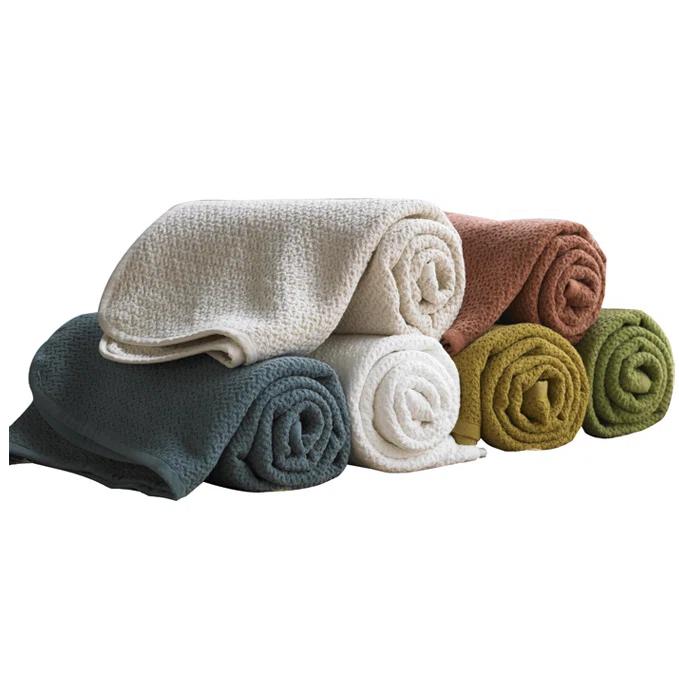Coyuchi Honeycomb Hand Woven Throw Blanket