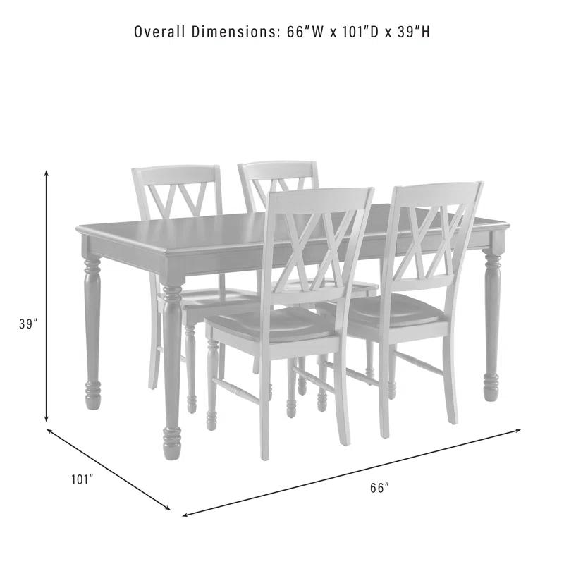 Shelby 7-Piece Distressed Teal and Cherry Dining Table Set