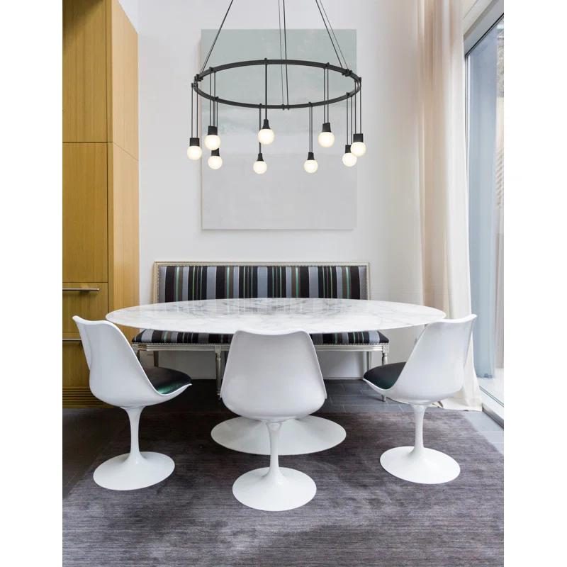 SONNEMAN Suspenders 9 - Light Dimmable LED Wagon Wheel Chandelier