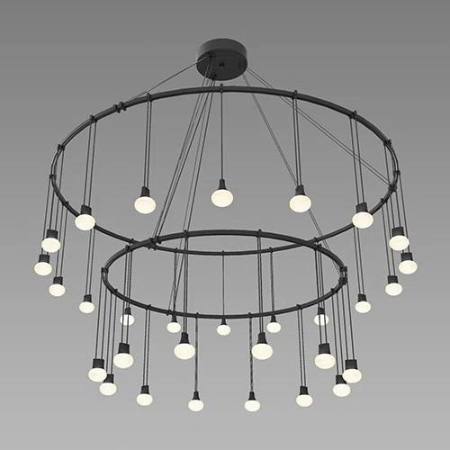 SONNEMAN Suspenders® 30 - Light Satin Black LED Cluster Pendant