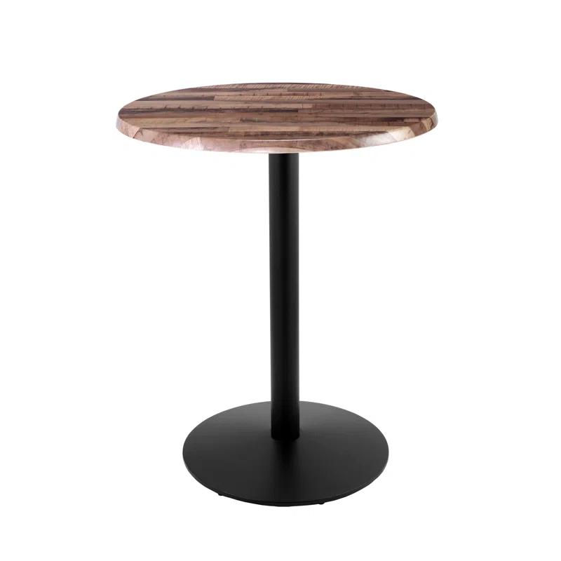 Rustic Round Weather Resistant Iron Bar Table