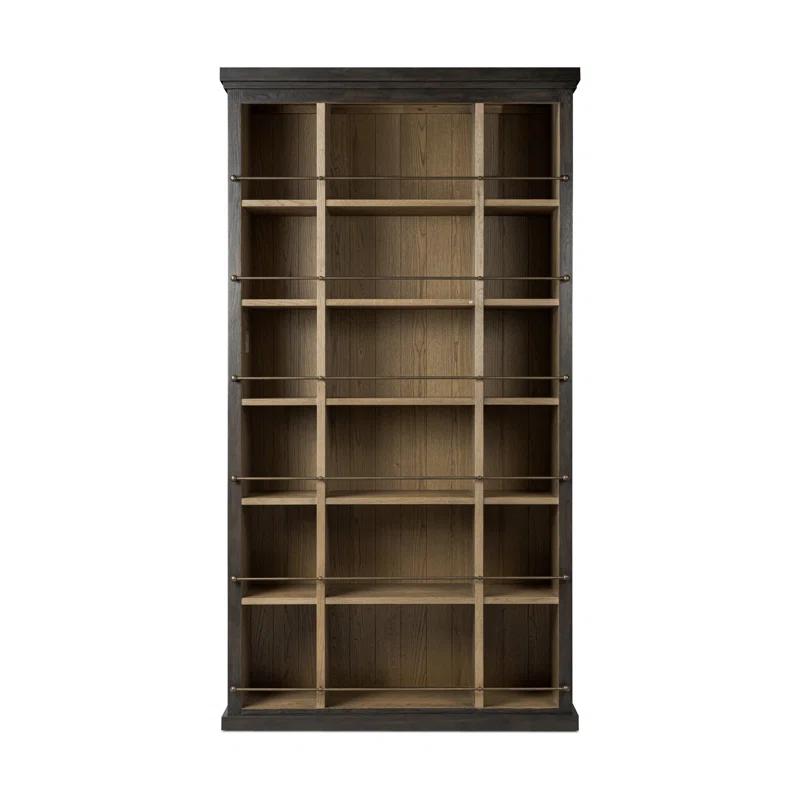 Alistair Smoked Black Veneer Tall Bookcase