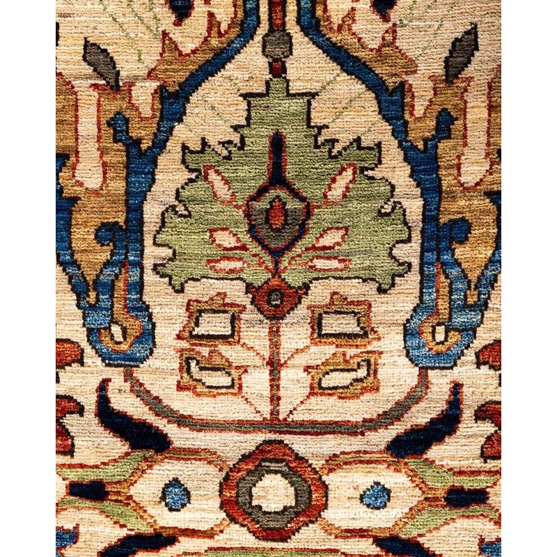 Serapi One-of-a-Kind 2' 9" X 11' 7" Hand Knotted Area Rug