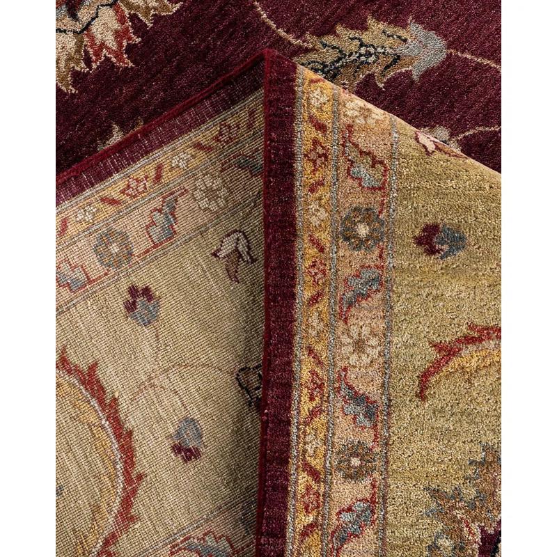 Solo Rugs Oushak One-of-a-Kind Hand-Knotted Area Rug - Red, 9' 2" x 12' 3"