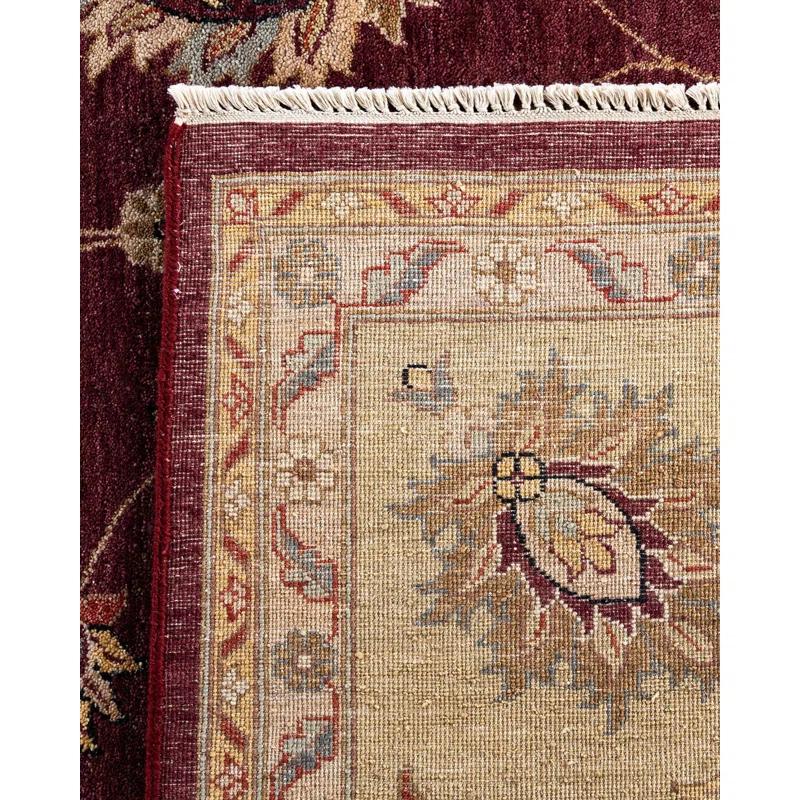 Solo Rugs Oushak One-of-a-Kind Hand-Knotted Area Rug - Red, 9' 2" x 12' 3"