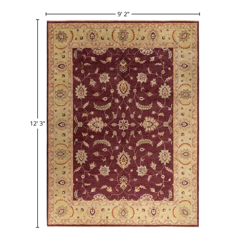 Solo Rugs Oushak One-of-a-Kind Hand-Knotted Area Rug - Red, 9' 2" x 12' 3"