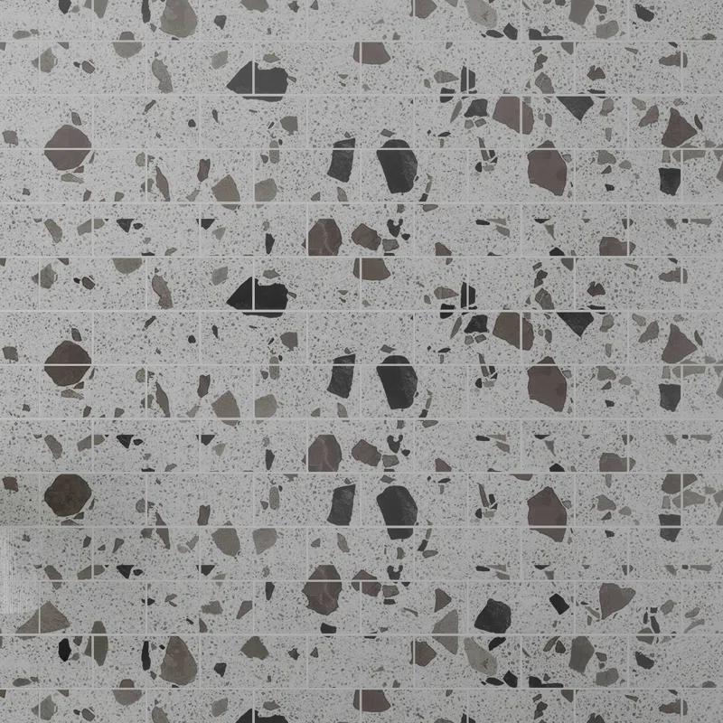 Glass Terrazzo 3'' W x 6'' L Glass Subway Singular Tile